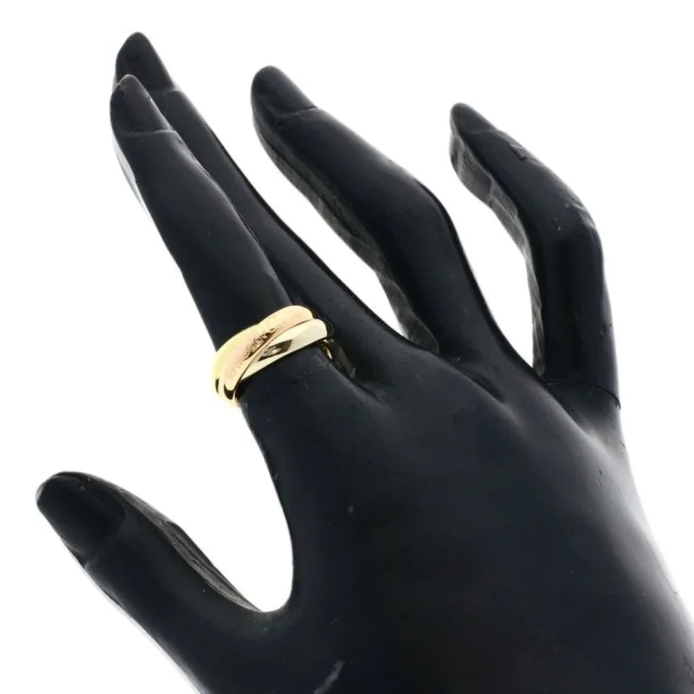Cartier Trinity 48 Ring 18K Yellow Gold 18K White Pink - Picture 5 of 9